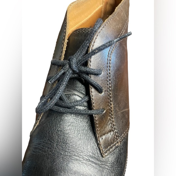 G.H BASS women’s Pamela Black brown Leather Lace Up Ankle Boots sz 7.5 preloved - Picture 9 of 14